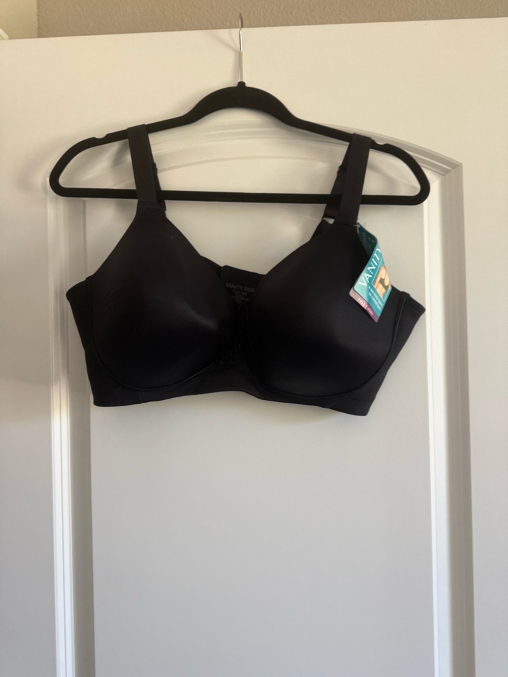 Vanity Fair Black Full Coverage Comfort Bra Size 42D